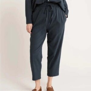 NEW! Laude the Label Navy Blue 100% Cotton Harem Ankle Pants Size XS
